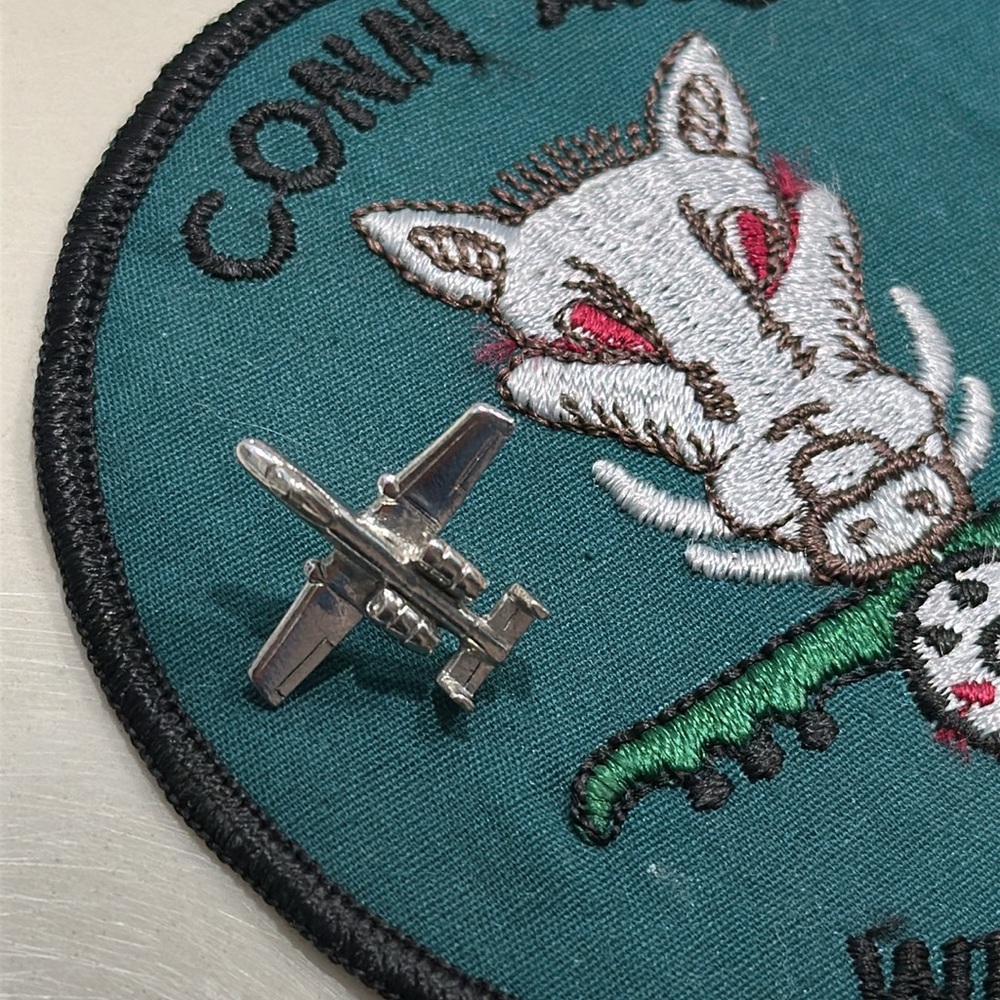 CT Air National Guard Wart Hog patch & pin